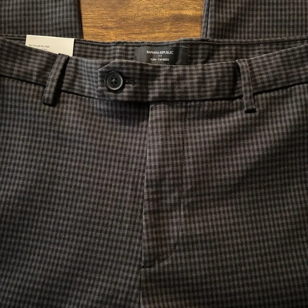 Banana Republic Men’s 36 x 30 Pants Grayson Slim Tapered Ankle Trouser